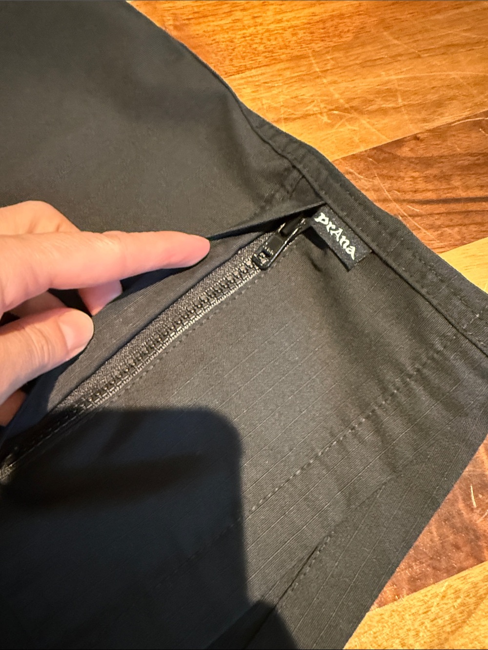 Prana Black Drawstring Cargo Shorts - Picture 3 of 7
